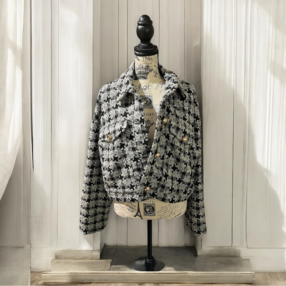 ✨NWT - Ophelia Roe Cropped Tweed Blazer Jacket✨